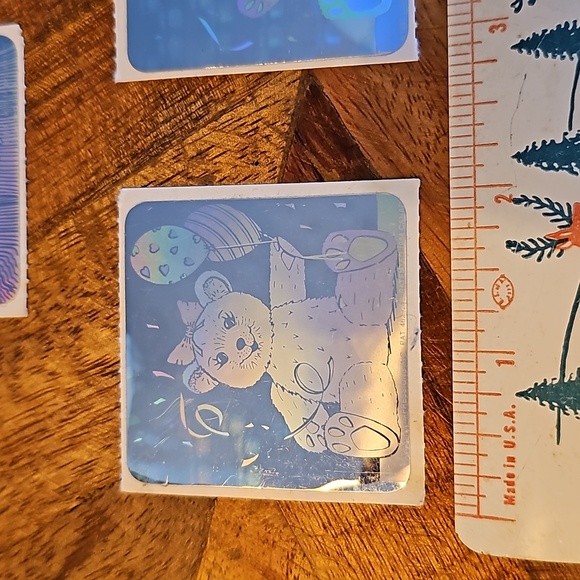 Vintage laser stickers Teddy Bears and Dragon Light Impressions 1987 - Picture 2 of 11